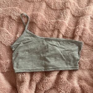 PLT one shoulder crop top